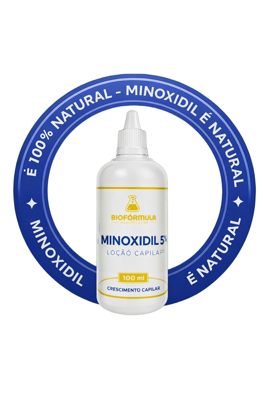 Minoxidil 5% — embalagem do tratamento